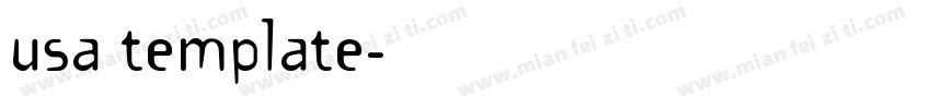 usa template字体转换